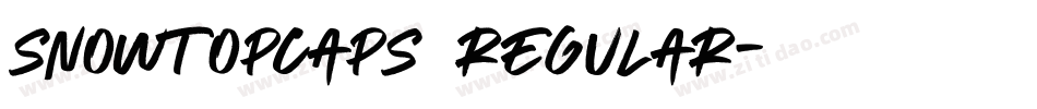 SnowtopCaps Regular字体转换